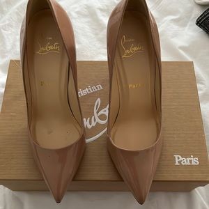 Christian Louboutin high heel, beige, pumps.